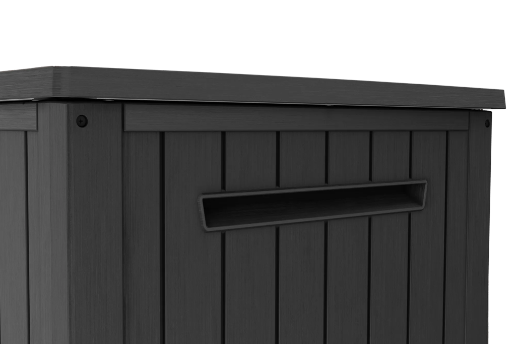 Lineus 643L Outdoor Storage Box - Premium Weather-Resistant Deck Box in Grey Graphite - Multi-Purpose Garden Storage Solution
